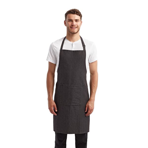 Embroidered Unisex 'Colours' Sustainable Pocket Bib Apron Thumbnail